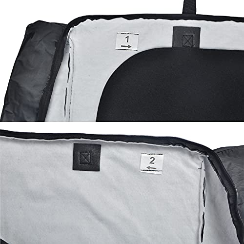 Soft Top Window Storage Bag fits for 2018-2022 Jeep Wrangler JL JLU Sports Sahara Freedom Rubicon Unlimited 2 Door & 4 Door - OMOTOR