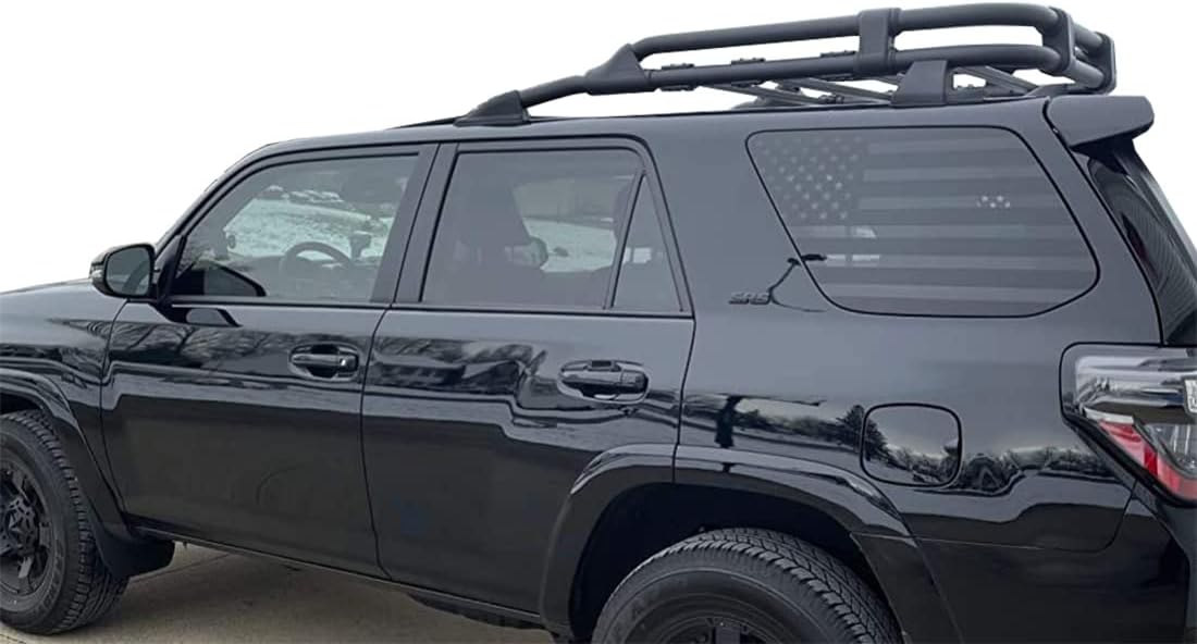 Roof Rack Cargo Basket for 2010-2024 Toyota 4Runner Rooftop Luggage Carrier Aluminum - OMOTOR