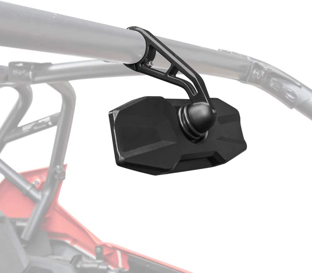 RZR Rear View Center Mirror, General Mirror Wide Angle with ShatterProof Glass and 360 Adjustable Joint Ball - OMOTOR