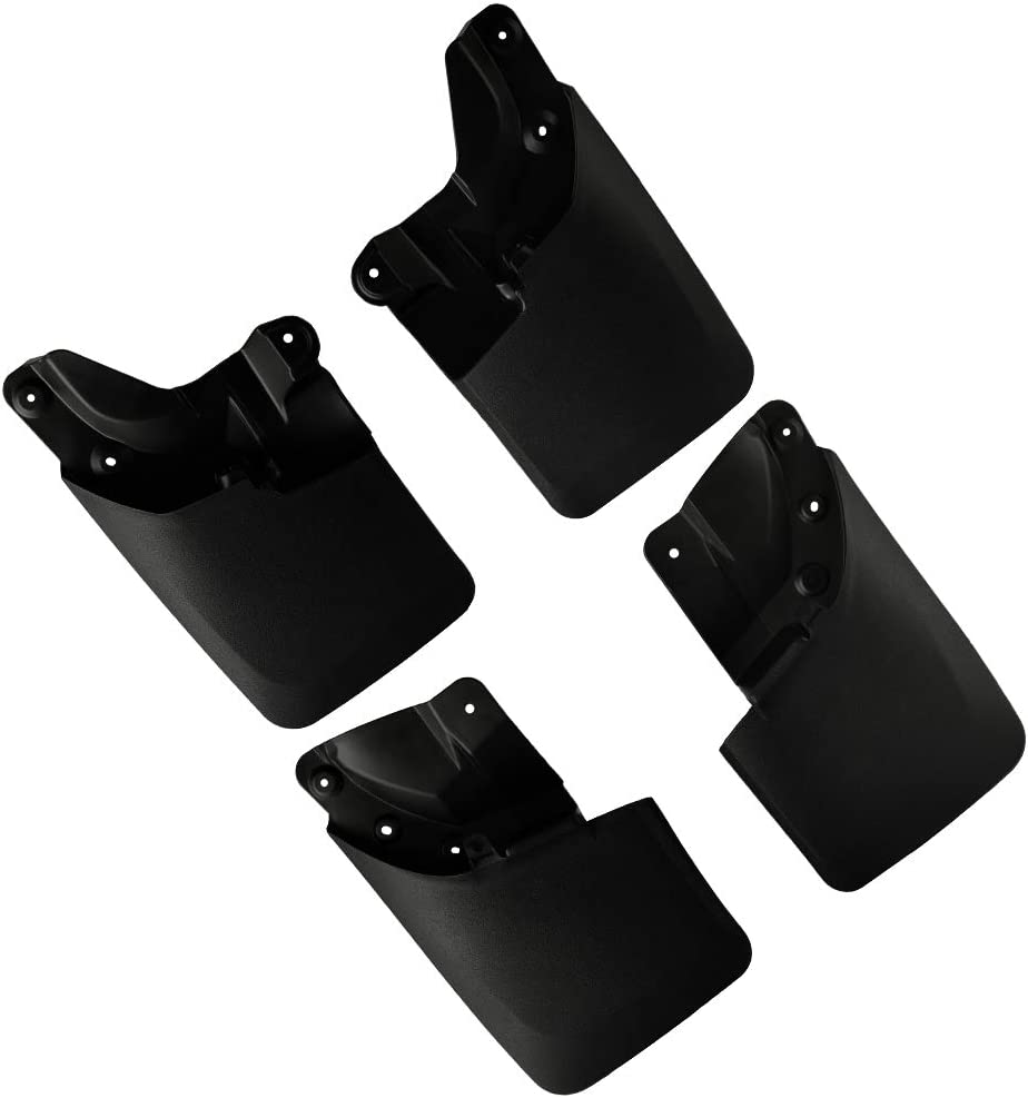 Mud Flaps Compatible with Toyota Tacoma 2016 2017 2018 2019 2020 2021 2022 - W/OEM Fender Flares Only (Doesn't Fit SR Models) - OMOTOR