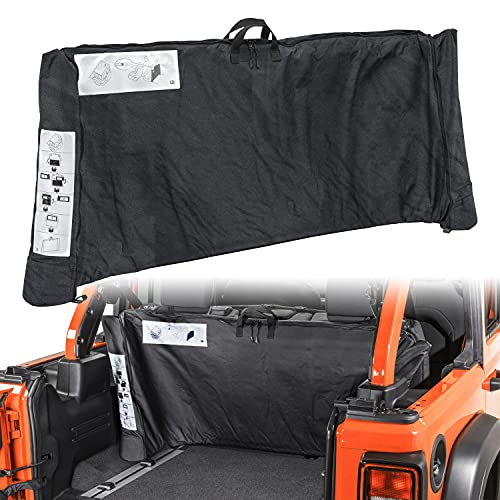 Soft Top Window Storage Bag fits for 2018-2022 Jeep Wrangler JL JLU Sports Sahara Freedom Rubicon Unlimited 2 Door & 4 Door - OMOTOR