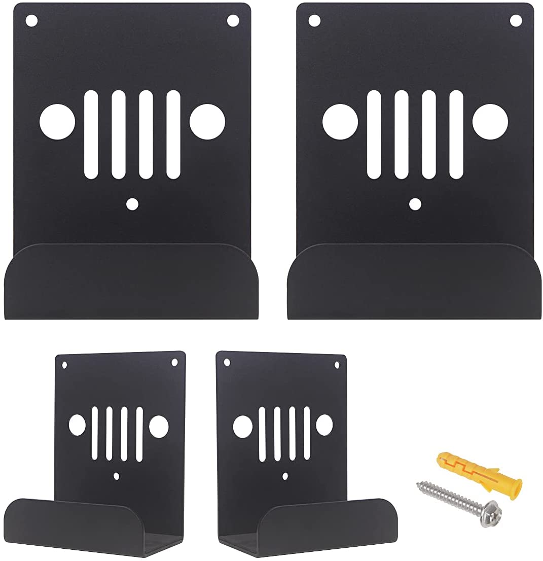 Storage Door Hangers Compatible with Jeep, Wall Mount Door Hangers 4pcs - OMOTOR