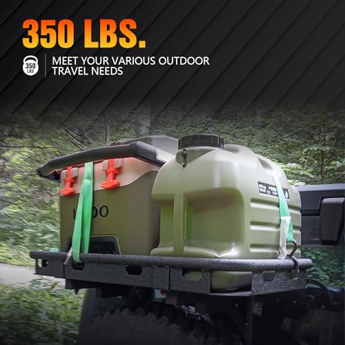 Rear Cargo Basket on OE Tailgate Compatible with 2007-2018 Jeep Wrangler JK & JKU Unlimited 2/4 Door, Spare Tire Cargo Rack, Luggage Storage Carrier (Bolt-On) - OMOTOR