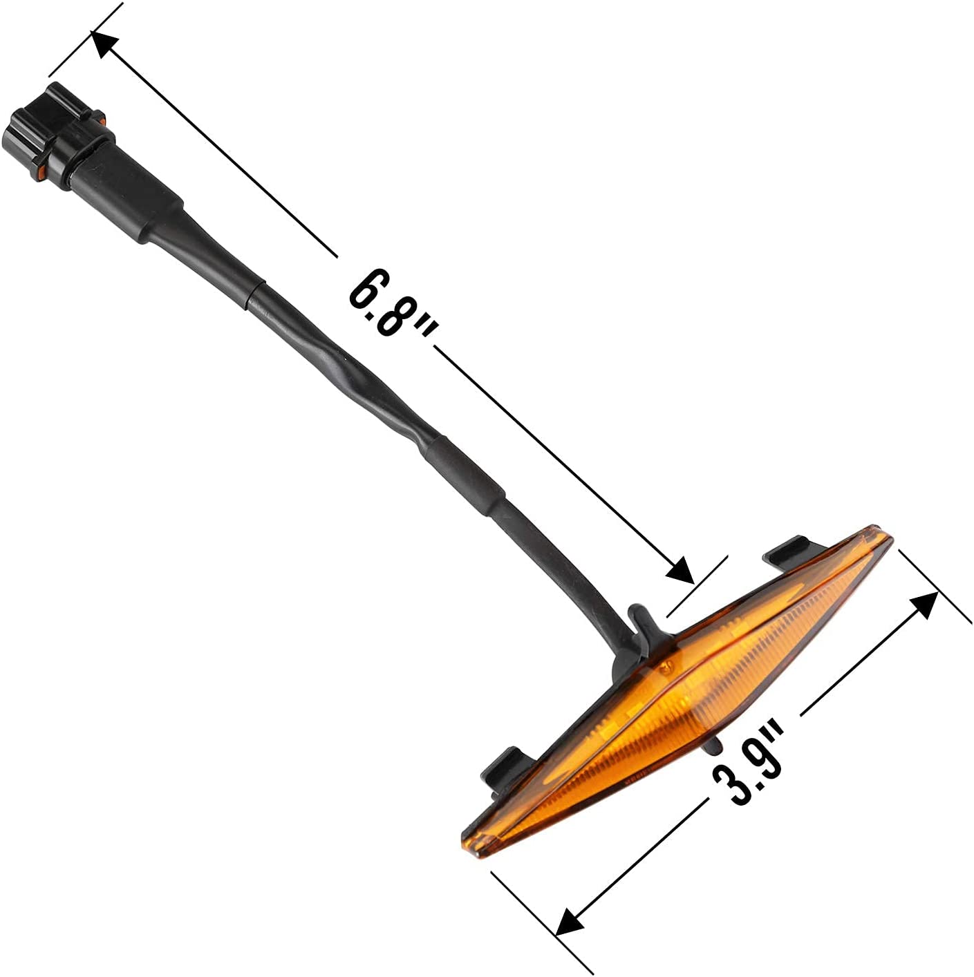 4 PCS Led Amber Lights with Fuse and Instruction for 2014-2022 Toyota 4Runner TRD Pro Grille, Including SR5, TRD off-road, Limited, TRO Pro (Amber) - OMOTOR