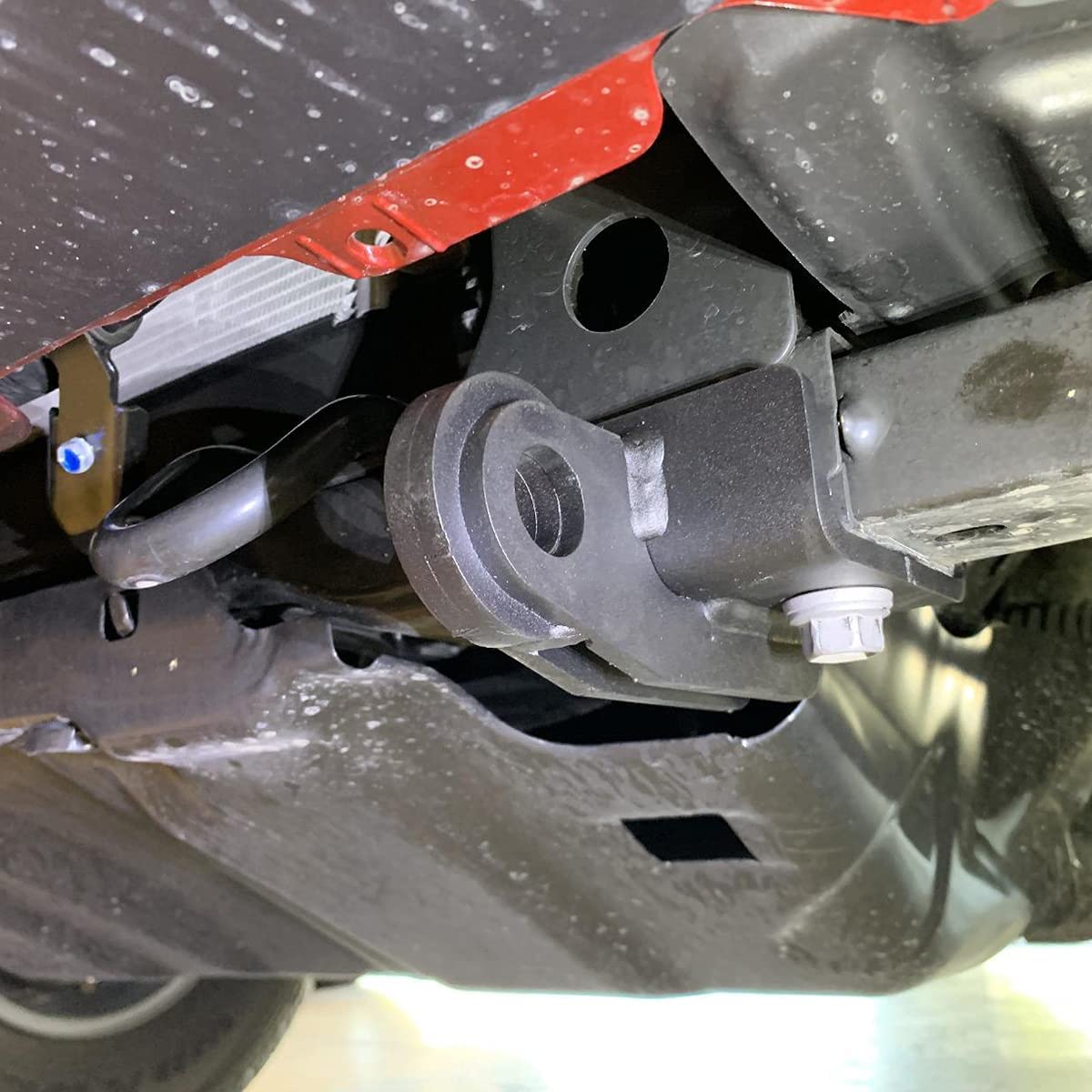 Omotor Front Demon Tow Hook Bracket with 3/4 inch Shackles Fit for Toyota Tacoma 2009-2021 Demon Shackle Mount - OMOTOR