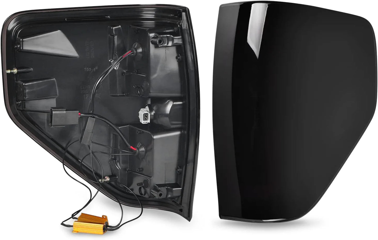 New Upgraded LED Tail Lights for Ford F150 2009-2014, Black Full Led Taillights Rear Brake Stop Lamps for Ford F-150 Accessories - OMOTOR