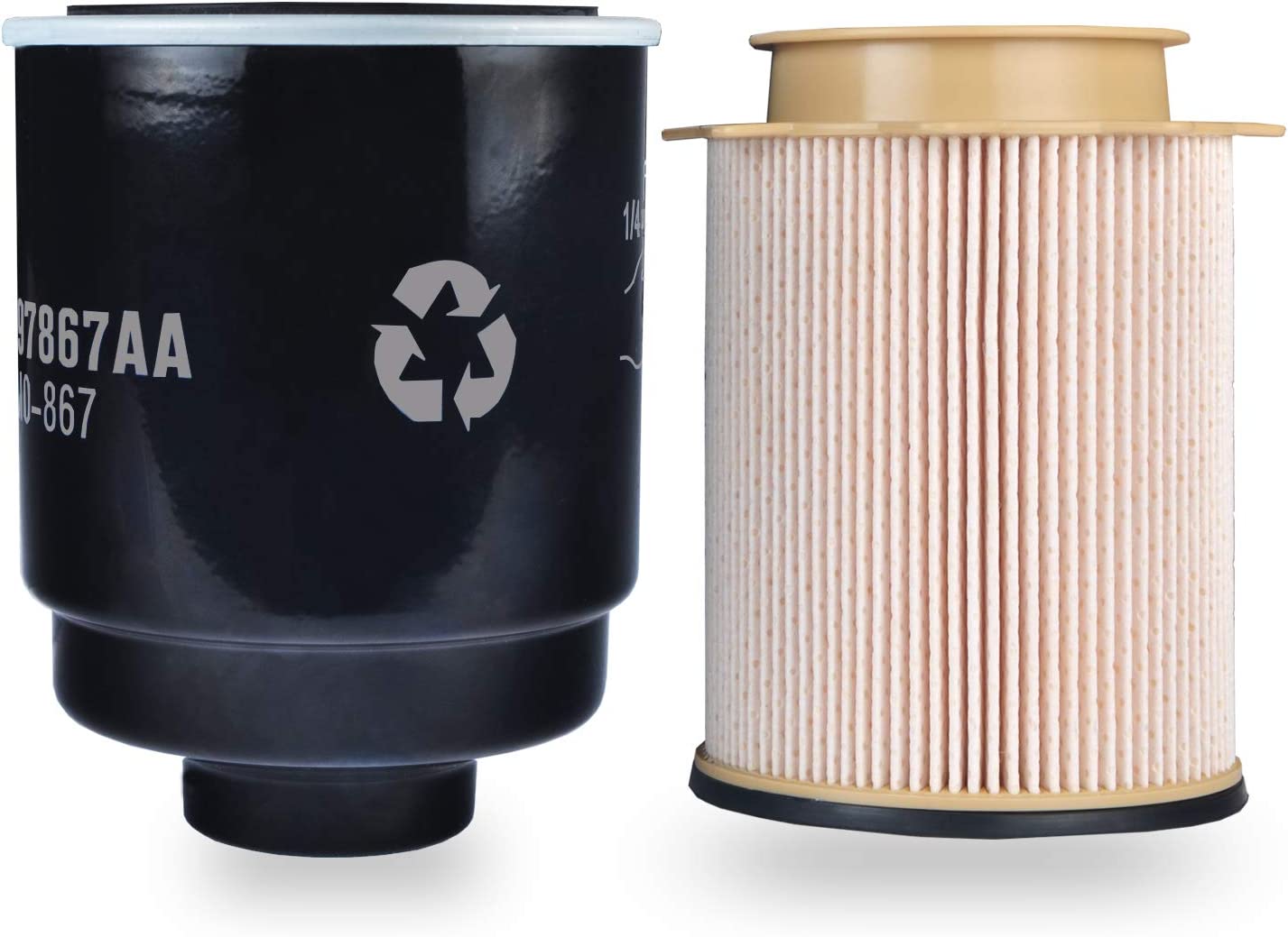 Fuel Filter Water Separator for Dodge Ram 6.7L 2013-18 Cummins Turbo Diesel Engines - OMOTOR