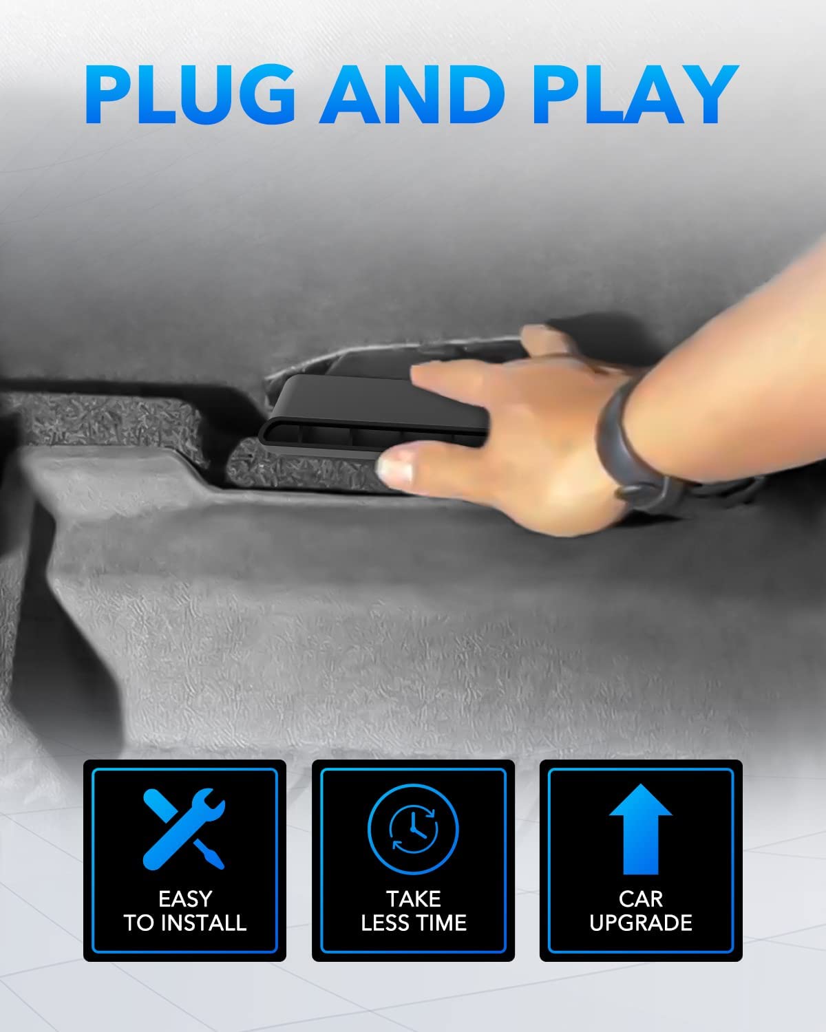 Rear Seat Vent Deflectors for 2014 to 2019 Chevrolet Silverado and GMC Sierra, Directional Air Vent Deflectors for Rear Passenger - OMOTOR