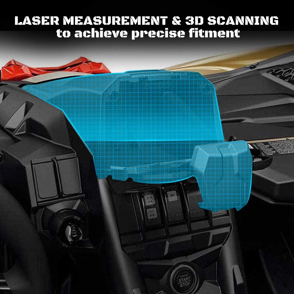 Electronic Device Tablet Phone Holder Compatible for 2017-2022 Can Am Maverick X3 Storage Box Organizer - OMOTOR