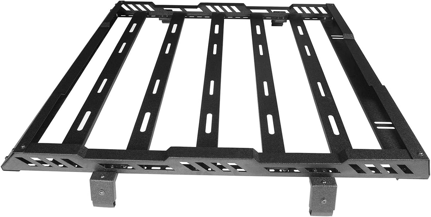 Roof Rack Cargo Basket Crossbar for 2018-2024 Jeep Wrangler JL 2 or 4 Doors & Gladiator JT - OMOTOR