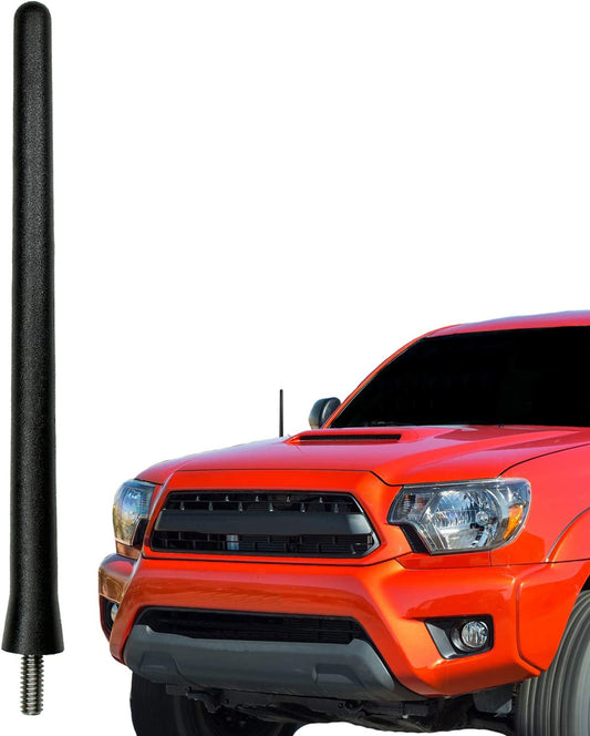 The Original 6 3/4 Inch Replacement Rubber Antenna Mast fits Toyota Tacoma (1995-2015) - USA Stainless Steel Threading - Car Wash Proof - Internal Copper Coil - Premium Reception