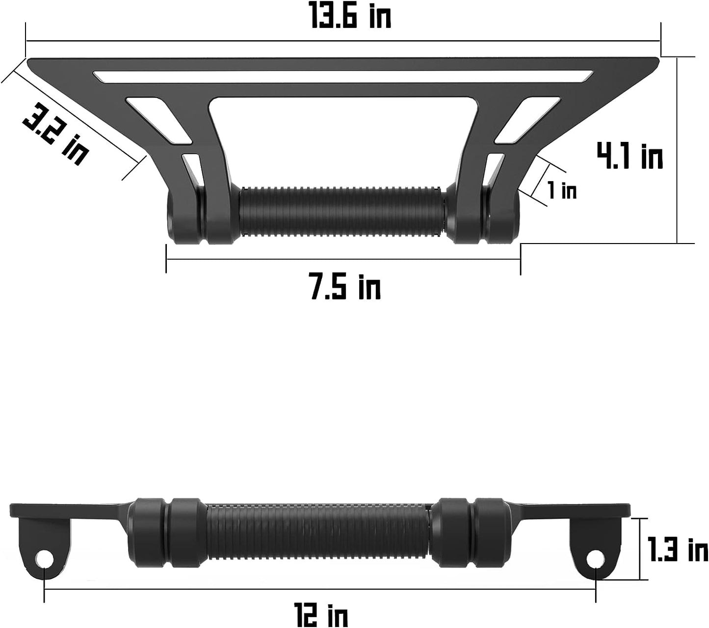 2 Pack Aluminum Alloy Roll Bar Grab Handles Compatible with Ford Bronco 2021+ - OMOTOR