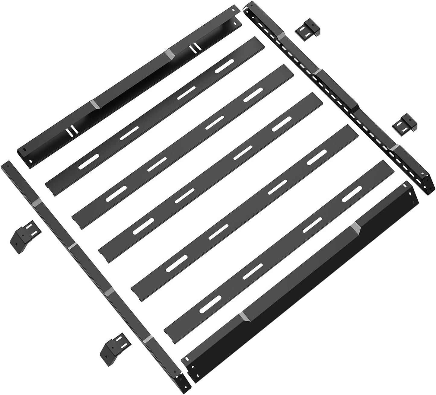 Roof Rack Cargo Basket Crossbar for 2018-2024 Jeep Wrangler JL 2 or 4 Doors & Gladiator JT - OMOTOR