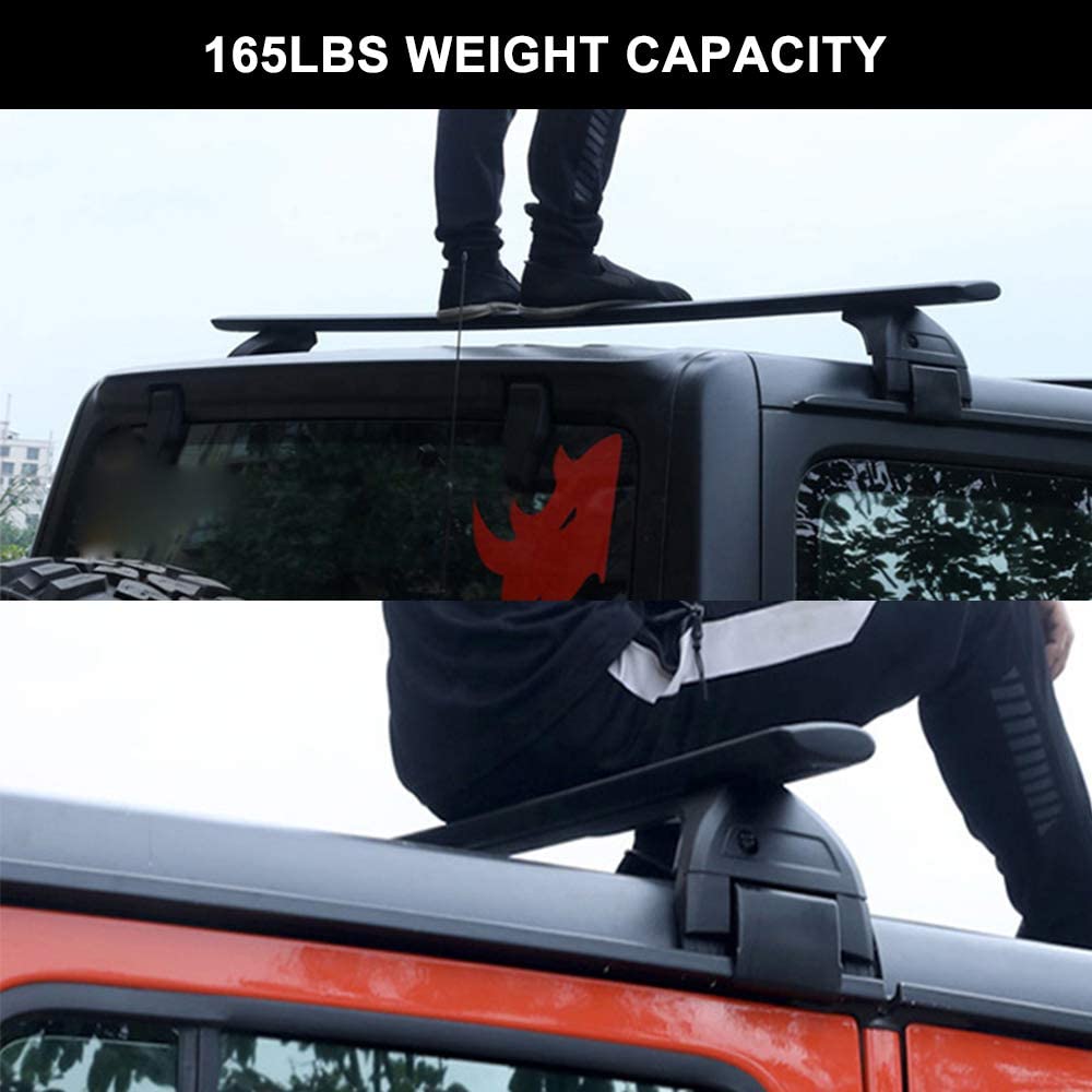 Cross Bars Roof Rail Racks Fit for Jeep Wrangler JK JL Gladiator JT 2007-2024 Crossbars - OMOTOR