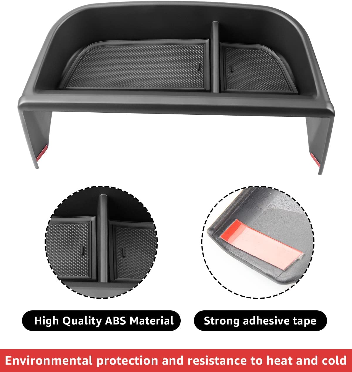 Center Console Dash Storage Tray for 2021 2022 Toyota Sienna Dashboard Organizer Insert Sunglass Holder Container Accessories - OMOTOR