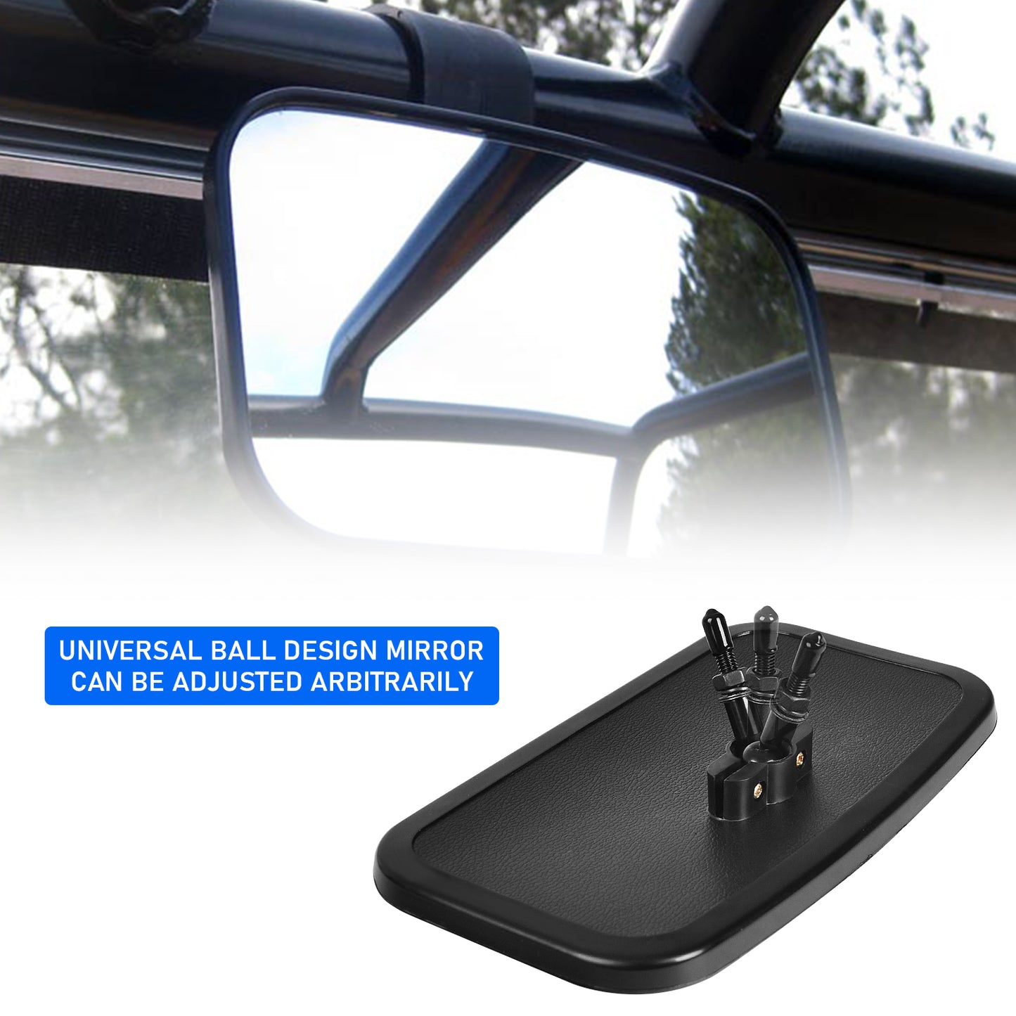 UTV Rearview Side Mirror And Center Mirror Set 1.75"-2" Bar - OMOTOR