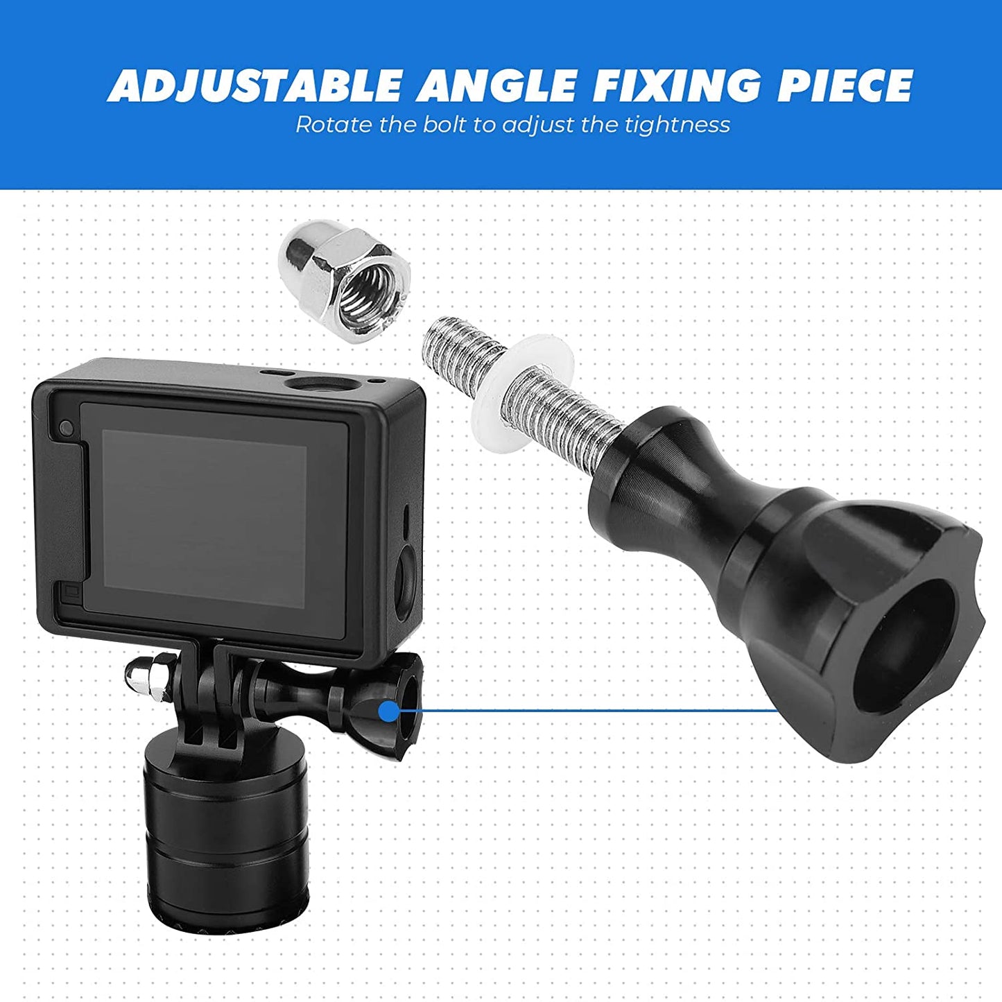 UTV ATV Mount Compatible with GoPro for Roll Cage and Bars - OMOTOR
