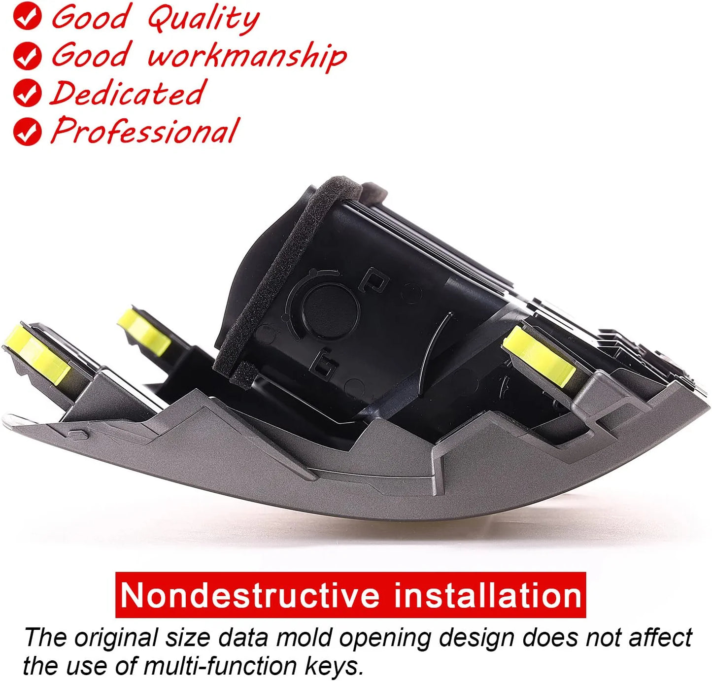 55670-02160 Center Dash A/C Outlet Air Vent Panel (No hand wheel) Compatible with Toyota Corolla 2008-2013 - OMOTOR