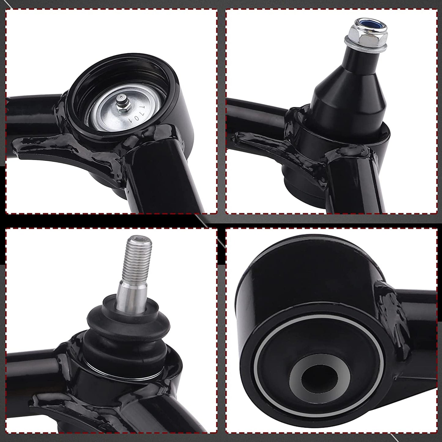 2-4" Front Upper Control Arms For 2005-2022 Tacoma with Ball Joint Both Side - OMOTOR