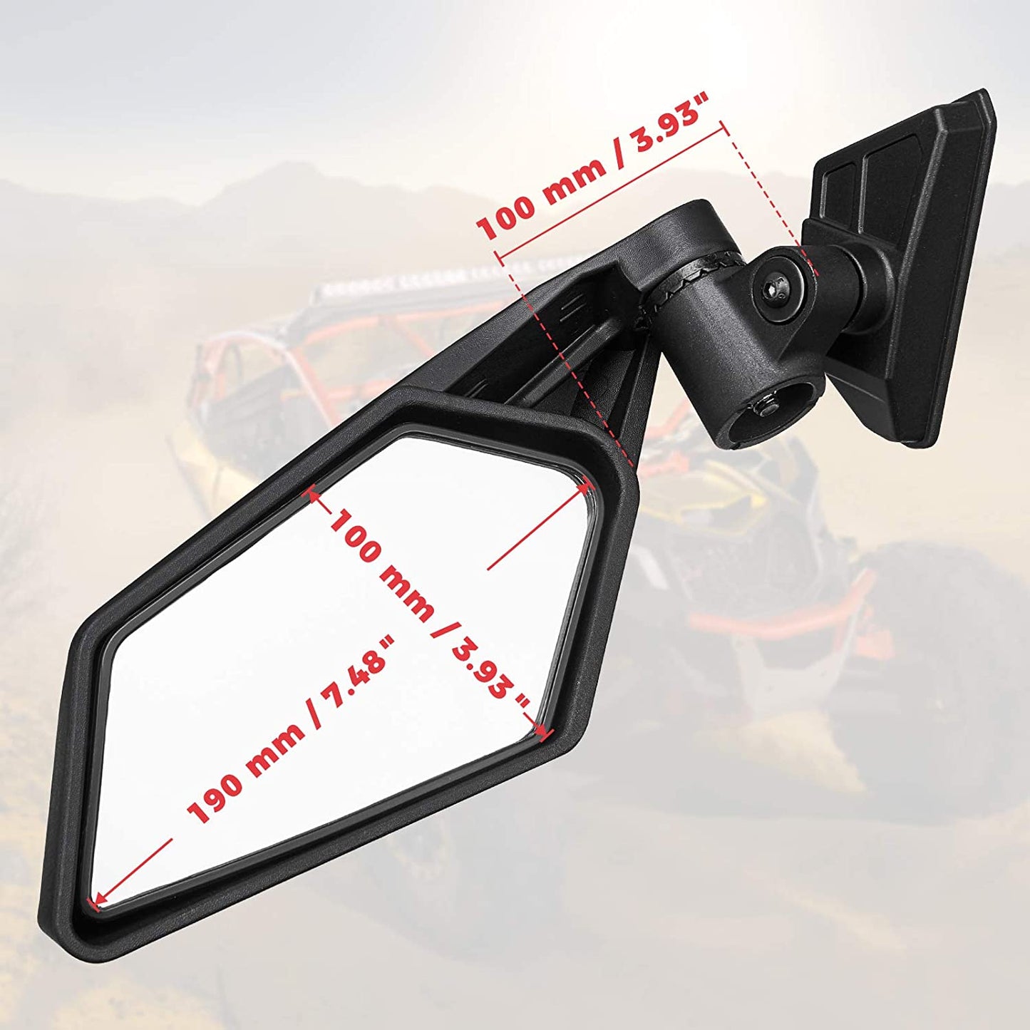 Upgraded 360° X3 Mirrors for Can Am Maverick X3 Max XRS XDS Turbo R RR 2017-2023 - OMOTOR