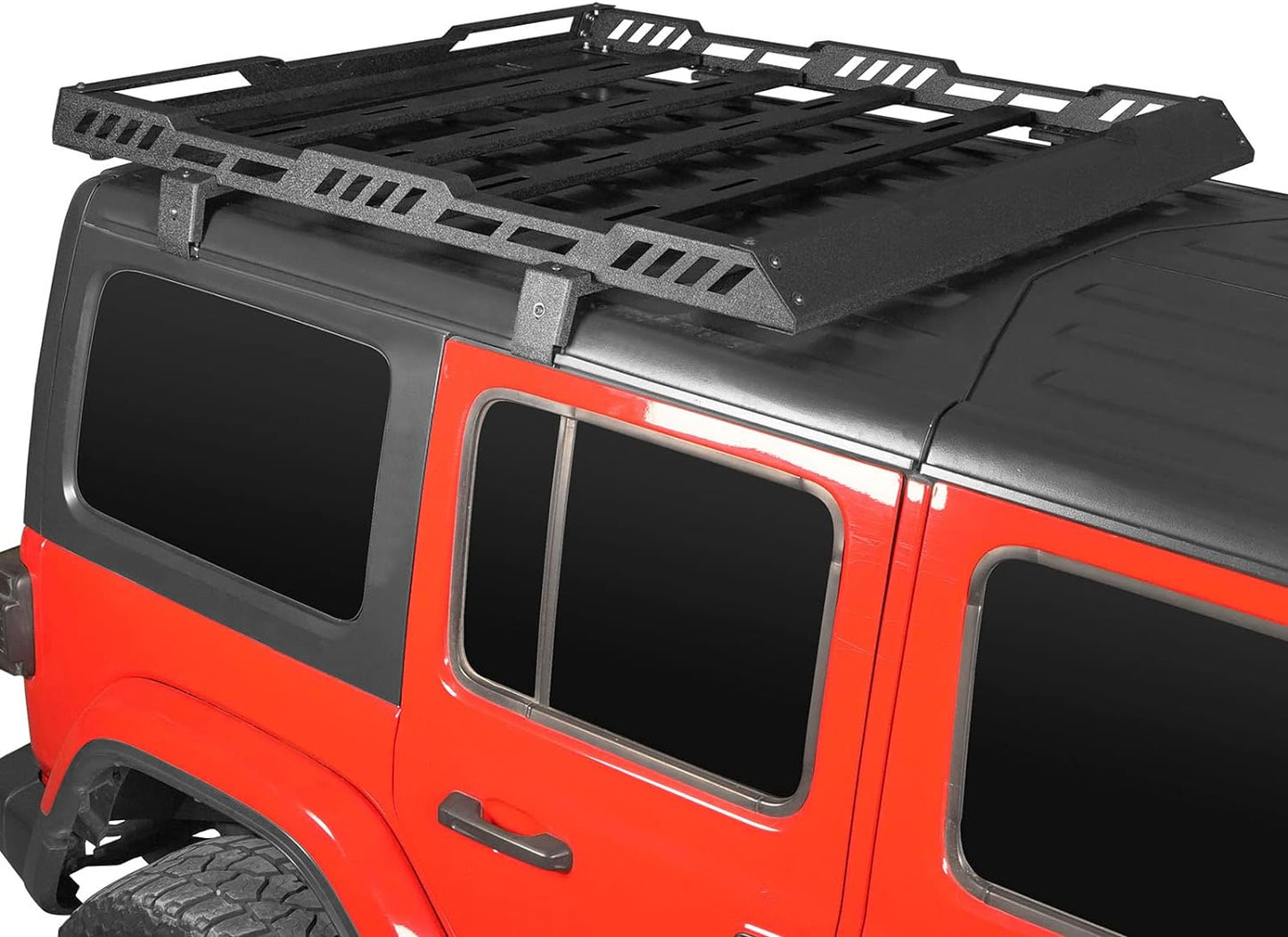 Roof Rack Cargo Basket Crossbar for 2018-2024 Jeep Wrangler JL 2 or 4 Doors & Gladiator JT - OMOTOR