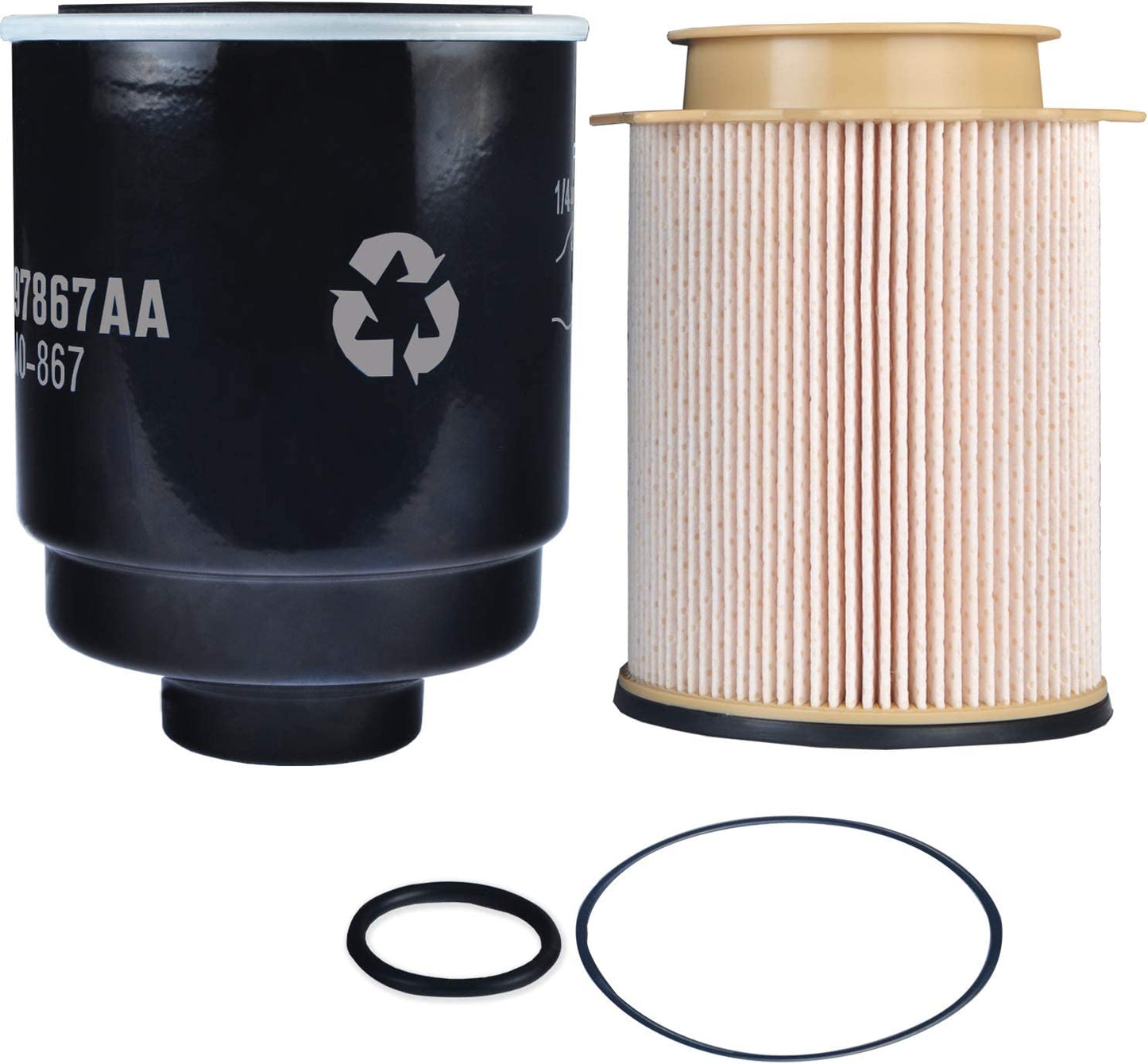 Fuel Filter Water Separator for Dodge Ram 6.7L 2013-18 Cummins Turbo Diesel Engines - OMOTOR
