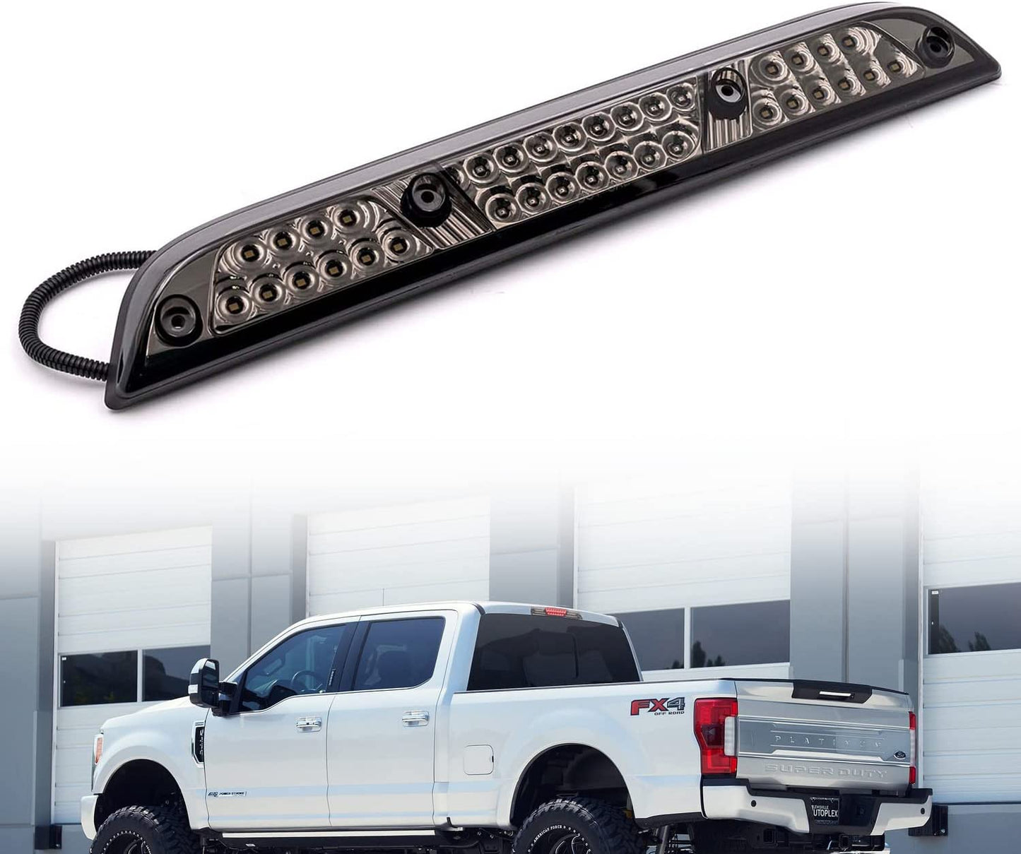 Rear cab Led Third brake Light for 2017-2021 F150 F250 F350 - OMOTOR