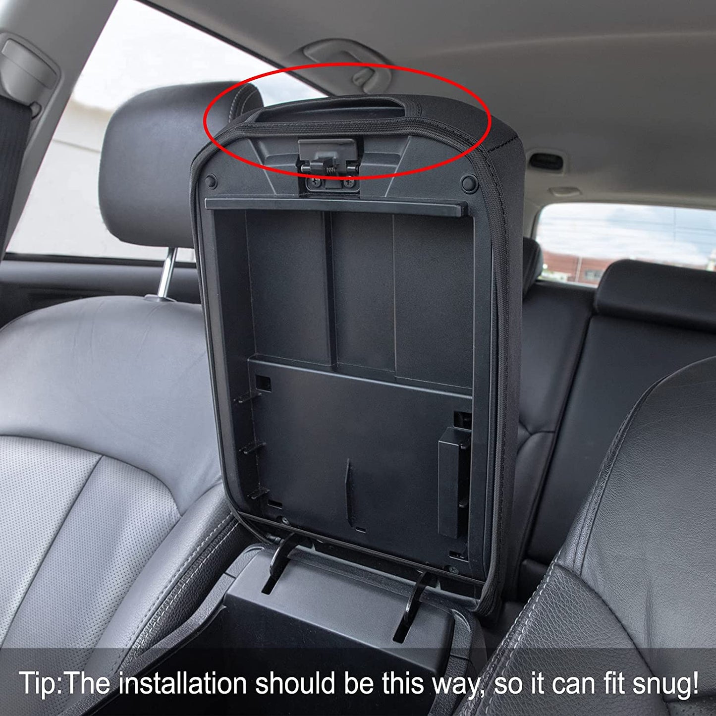 Center Console Armrest Cover Compatible with 2010-2023 Toyota 4Runner Accessories Customized Neoprene Center Console Protector - OMOTOR