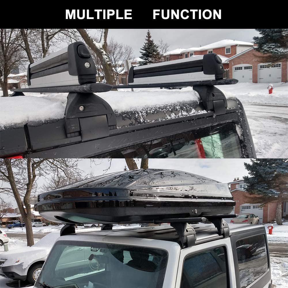 Cross Bars Roof Rail Racks Fit for Jeep Wrangler JK JL Gladiator JT 2007-2024 Crossbars - OMOTOR