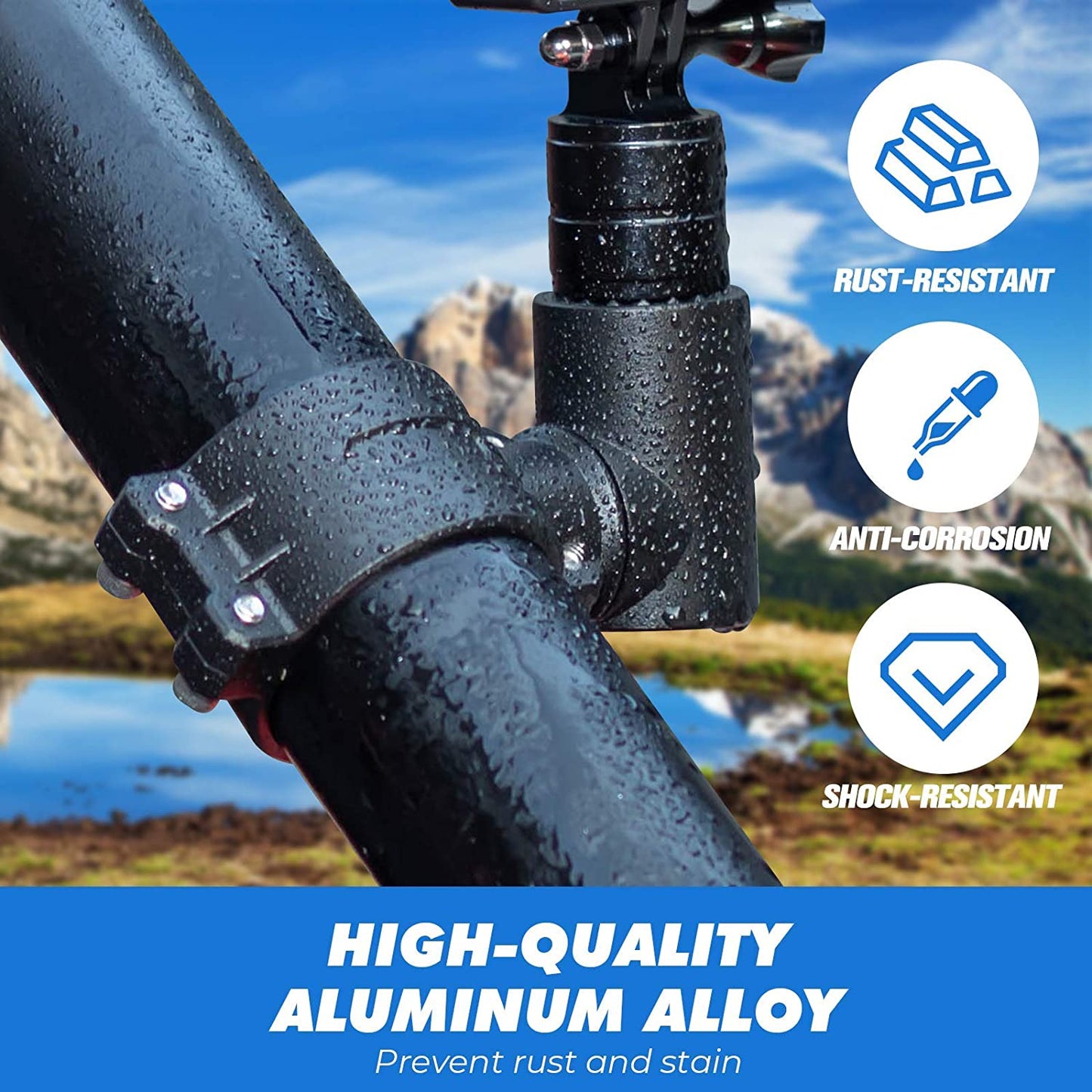 UTV ATV Mount Compatible with GoPro for Roll Cage and Bars - OMOTOR