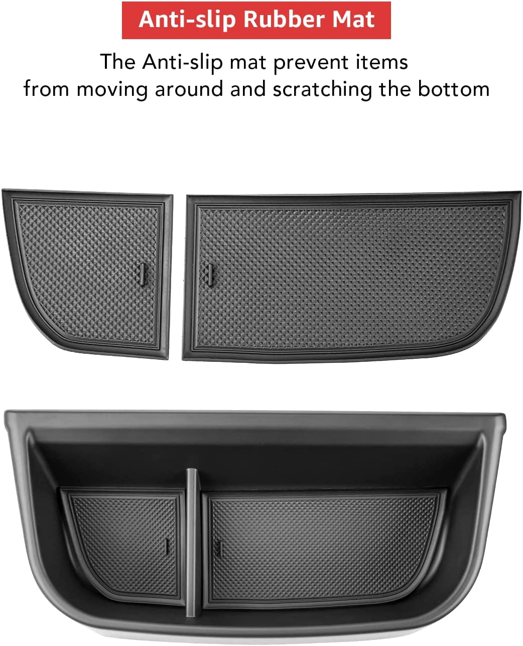 Center Console Dash Storage Tray for 2021 2022 Toyota Sienna Dashboard Organizer Insert Sunglass Holder Container Accessories - OMOTOR