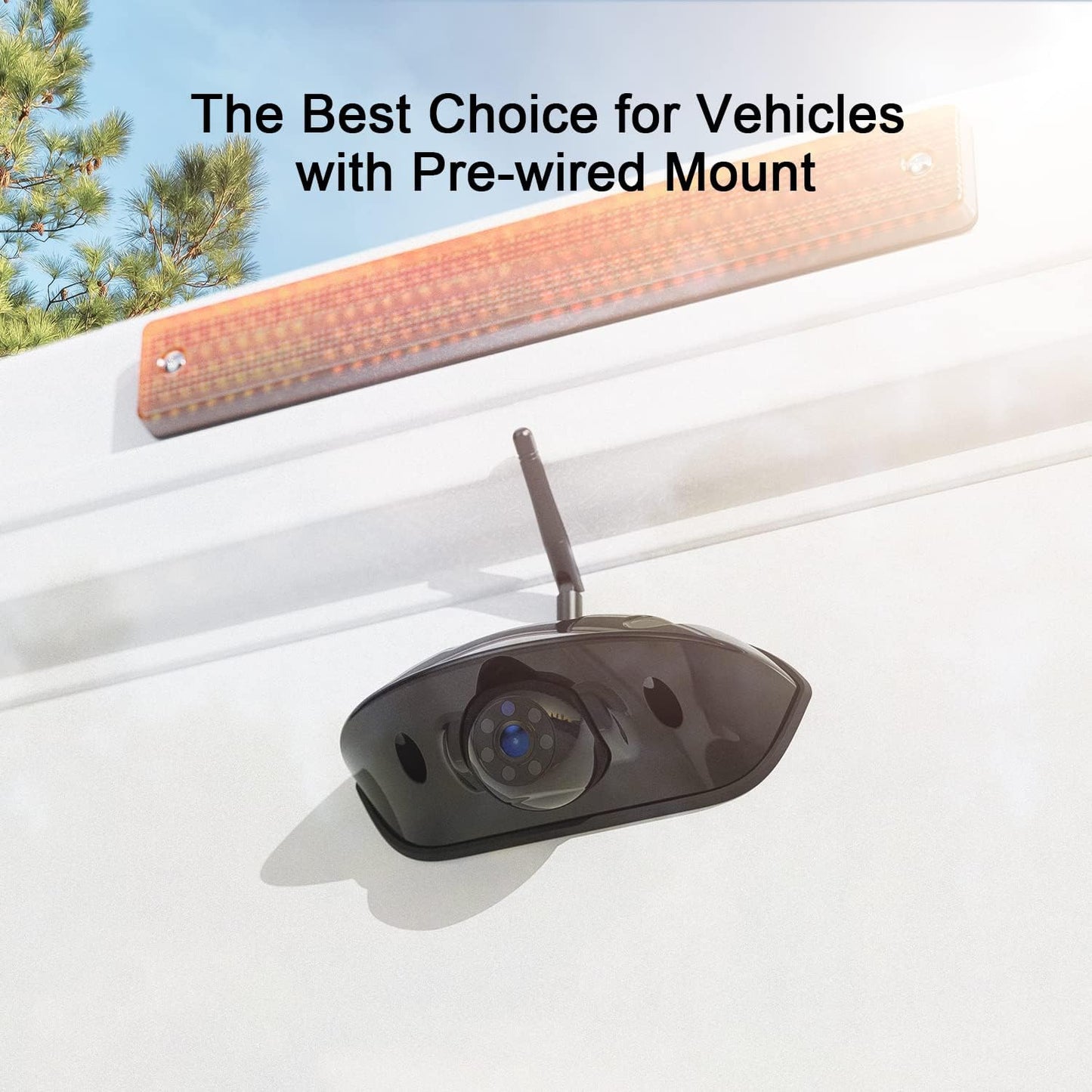 HD 7-inch Wireless RV Backup Camera System, 1080P 7" IPS Monitor & 1 Rear View Camera, IR Night Vision Recording IP69 Waterproof Compatible with Furrion Pre-Wired RV Truck Trailer - DW7Y5 - OMOTOR