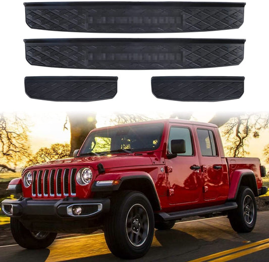 Door Sill Guards Kit Compatible with 2019-2023 Gladiator JT Accessories Parts