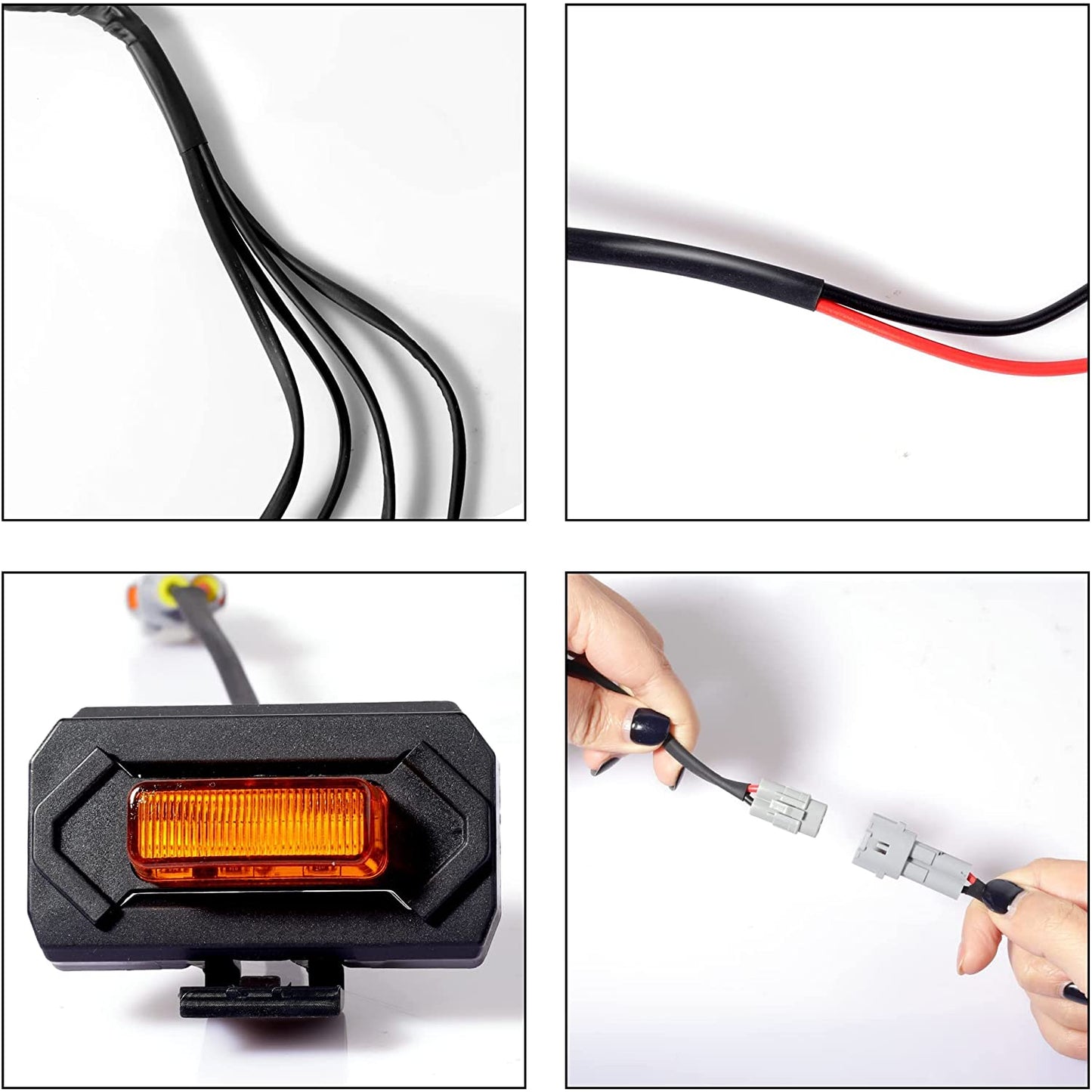 Upgraded Seven Sparta Grill LED Lights 4 PCS Compatible with Toyota Tacoma 2020-2023 - OMOTOR