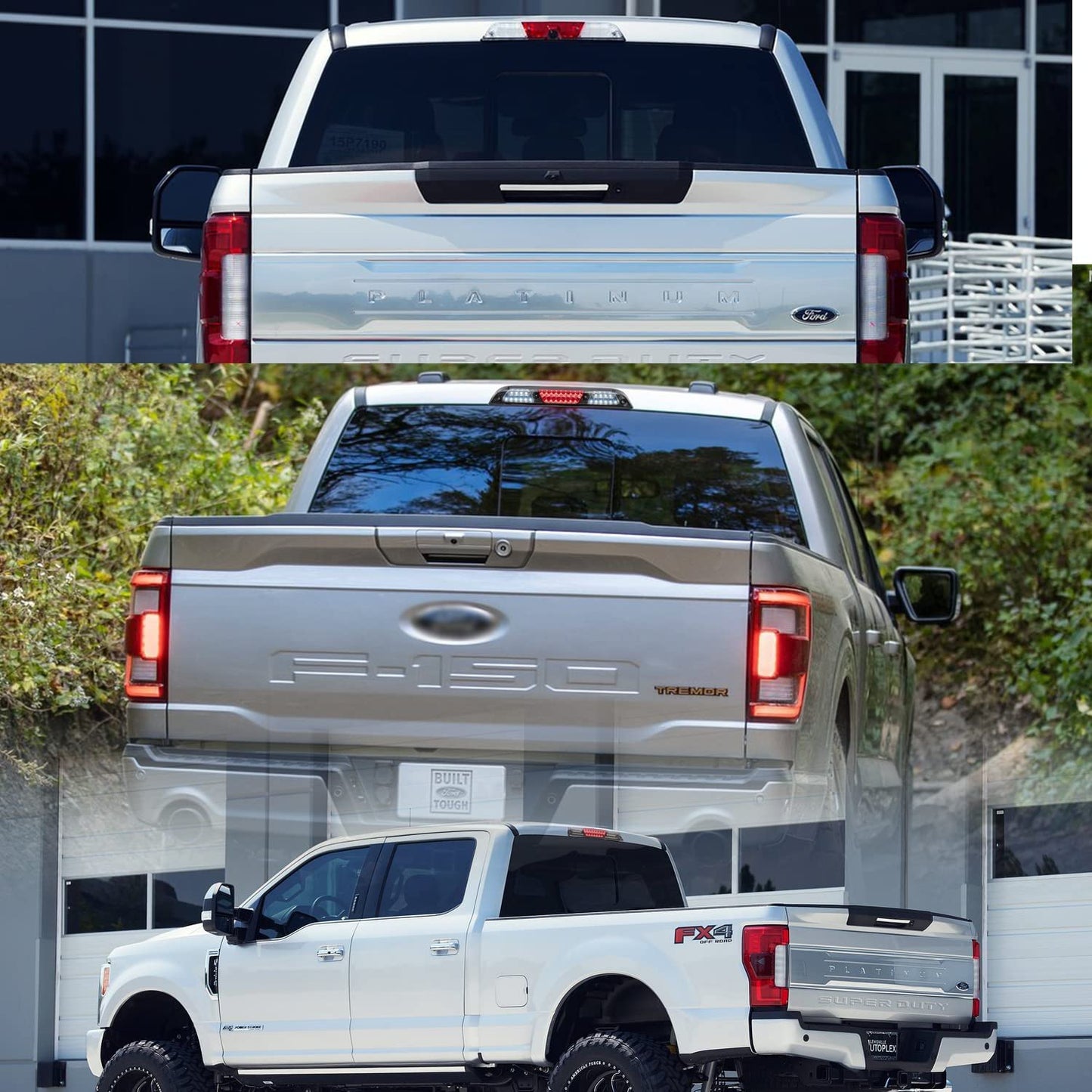 Rear cab Led Third brake Light for 2017-2021 F150 F250 F350 - OMOTOR