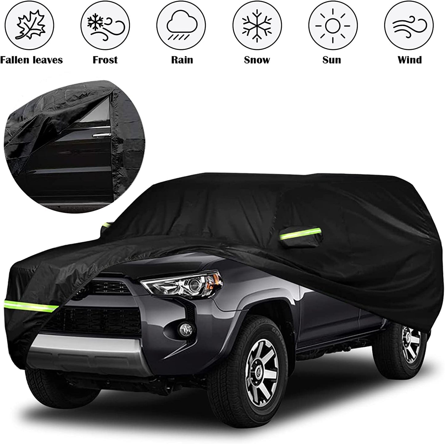 Waterproof Car Covers Replace for 2002-2022 Toyota 4runner, 6 Layers All Weather Custom - OMOTOR