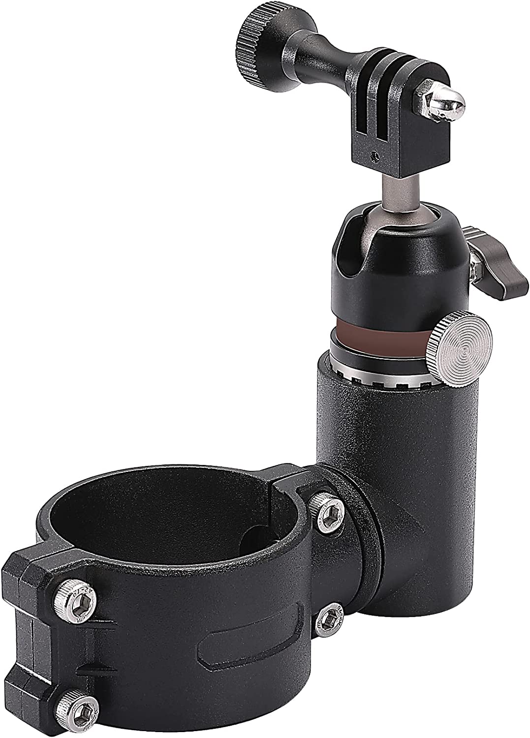 Gopro Mount with 360° Adjustable Spherical Head and Locking Knob, Compatible with UTV ATV Polaris Ranger 1.75-2 inch Roll Bar - OMOTOR