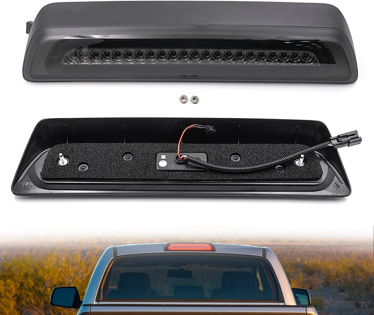 Led Third Brake Light Replacement for 2007-2021 To-yo-ta Tundra XK50 Pickup Trucks - OMOTOR