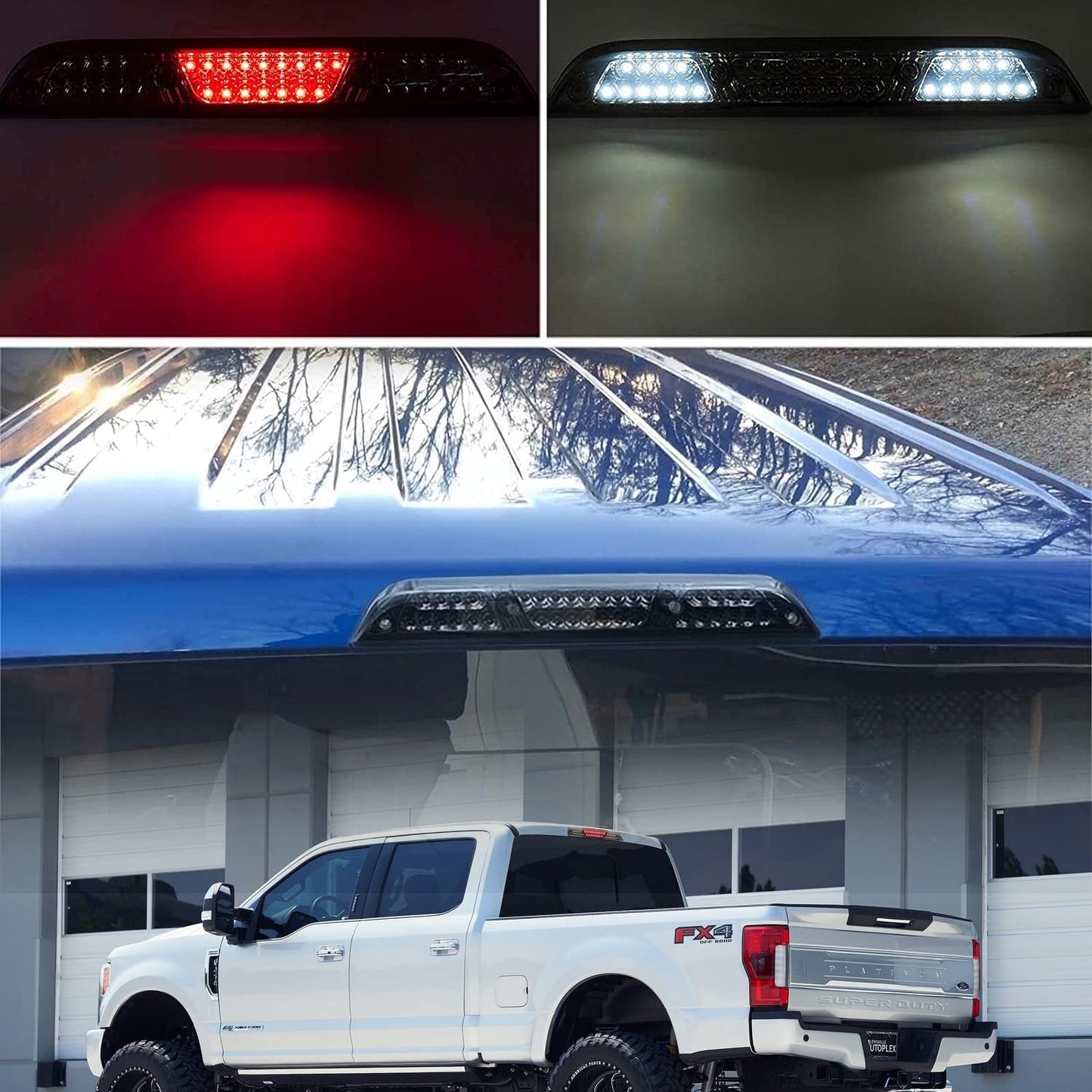 Rear cab Led Third brake Light for 2017-2021 F150 F250 F350 - OMOTOR
