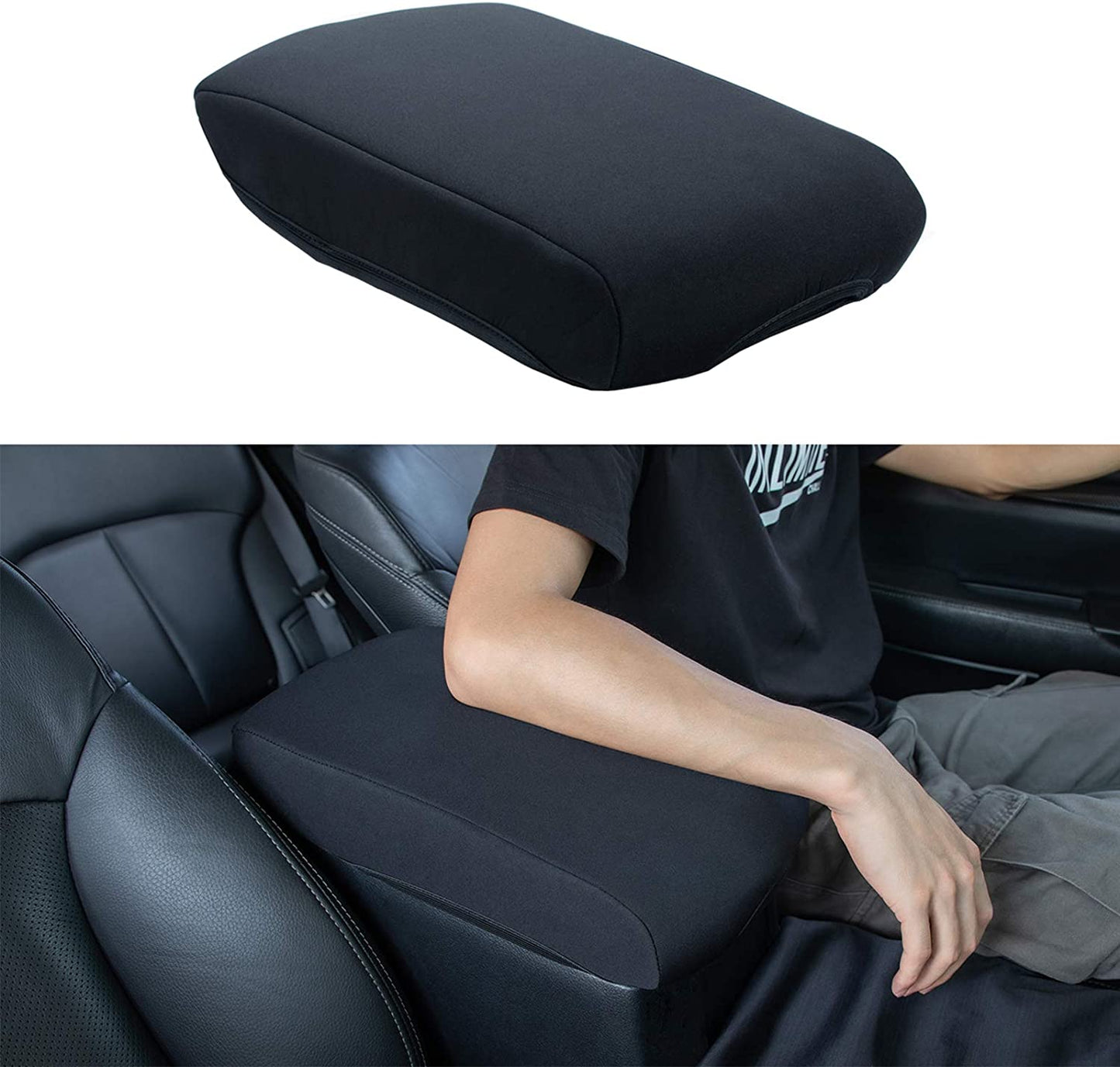 Center Console Armrest Cover Compatible with 2010-2023 Toyota 4Runner Accessories Customized Neoprene Center Console Protector - OMOTOR