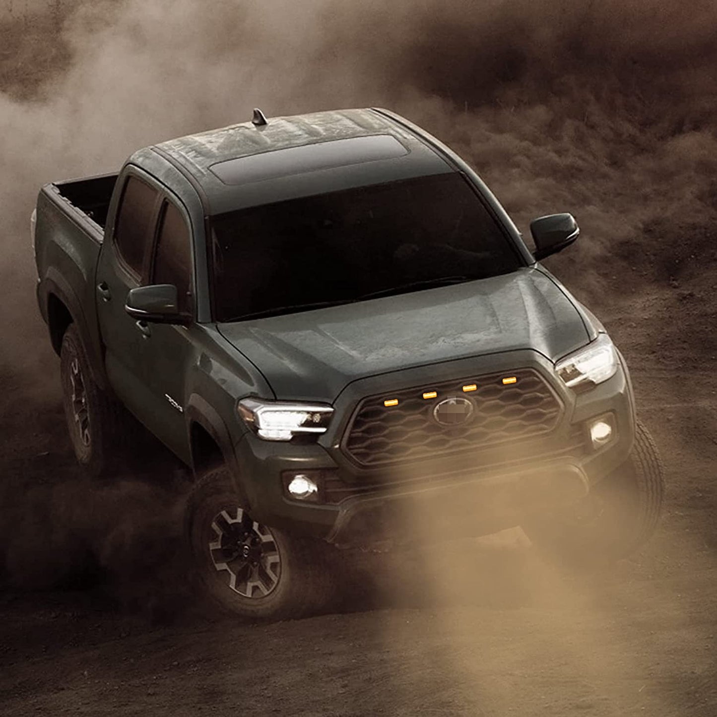 Upgraded Seven Sparta Grill LED Lights 4 PCS Compatible with Toyota Tacoma 2020-2023 - OMOTOR