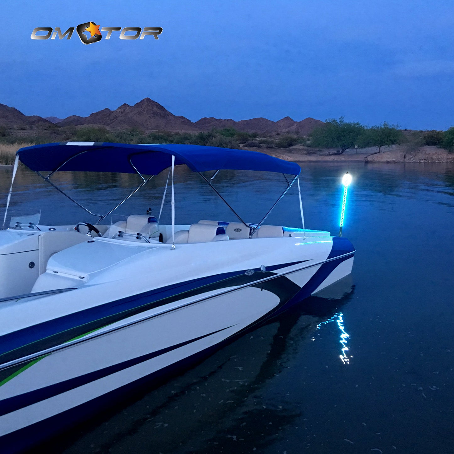 360°Spiraling Rising Dream Wrapped Dancing Boat Whip Light - OMOTOR