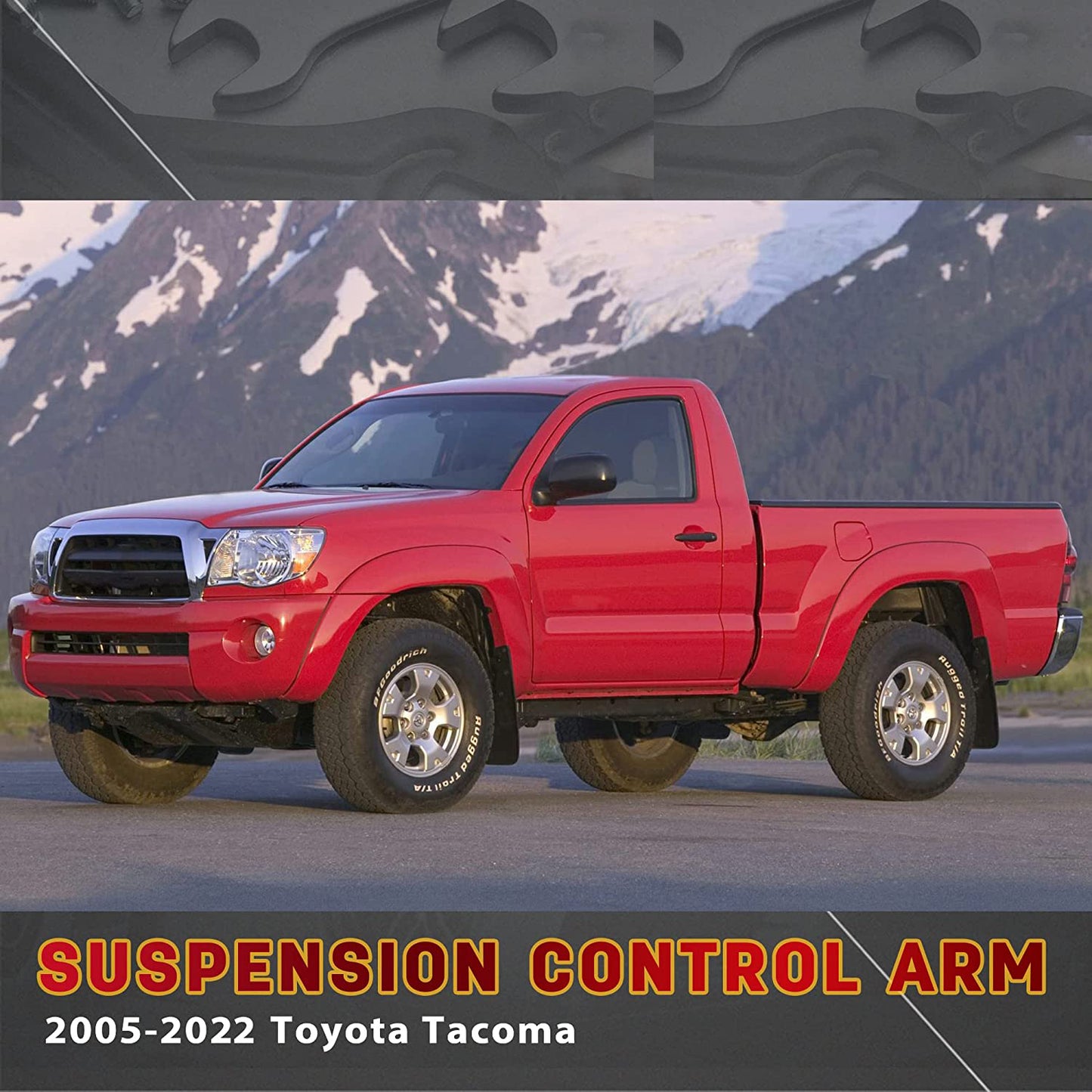 2-4" Front Upper Control Arms For 2005-2022 Tacoma with Ball Joint Both Side - OMOTOR