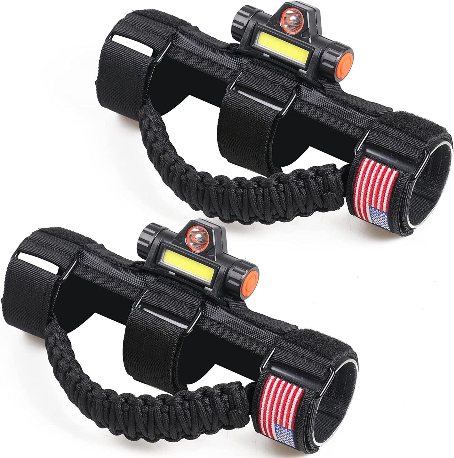 Roll Bar Grab Handles Rechargeable Car Interior Illumination Light with 2 Modes, 2 Pack for UTV - OMOTOR