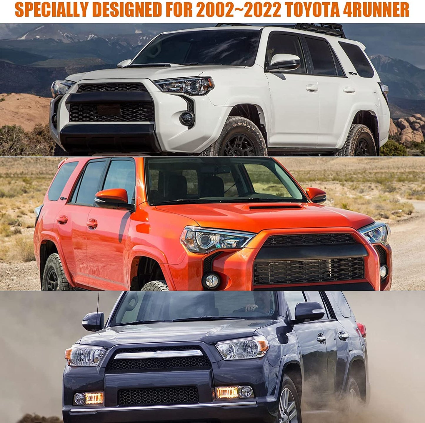 Waterproof Car Covers Replace for 2002-2022 Toyota 4runner, 6 Layers All Weather Custom - OMOTOR