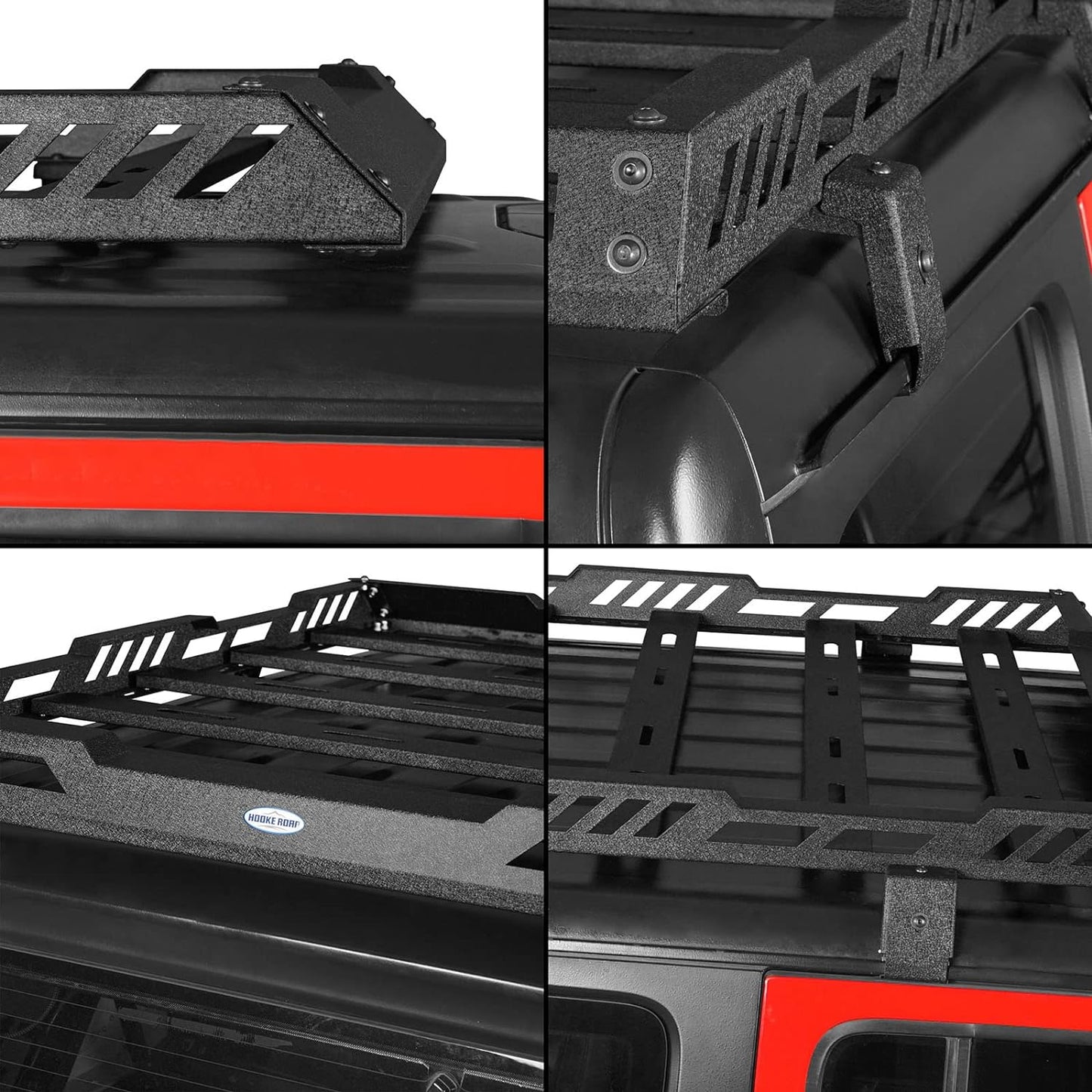 Roof Rack Cargo Basket Crossbar for 2018-2024 Jeep Wrangler JL 2 or 4 Doors & Gladiator JT - OMOTOR