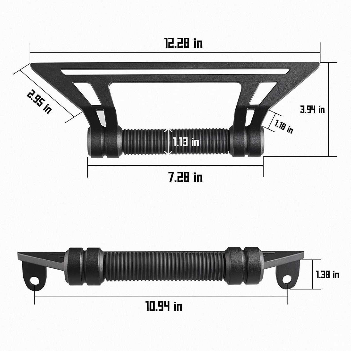 2 Pack Aluminum Alloy Roll Bar Grab Handles Compatible with Ford Bronco 2021+ - OMOTOR