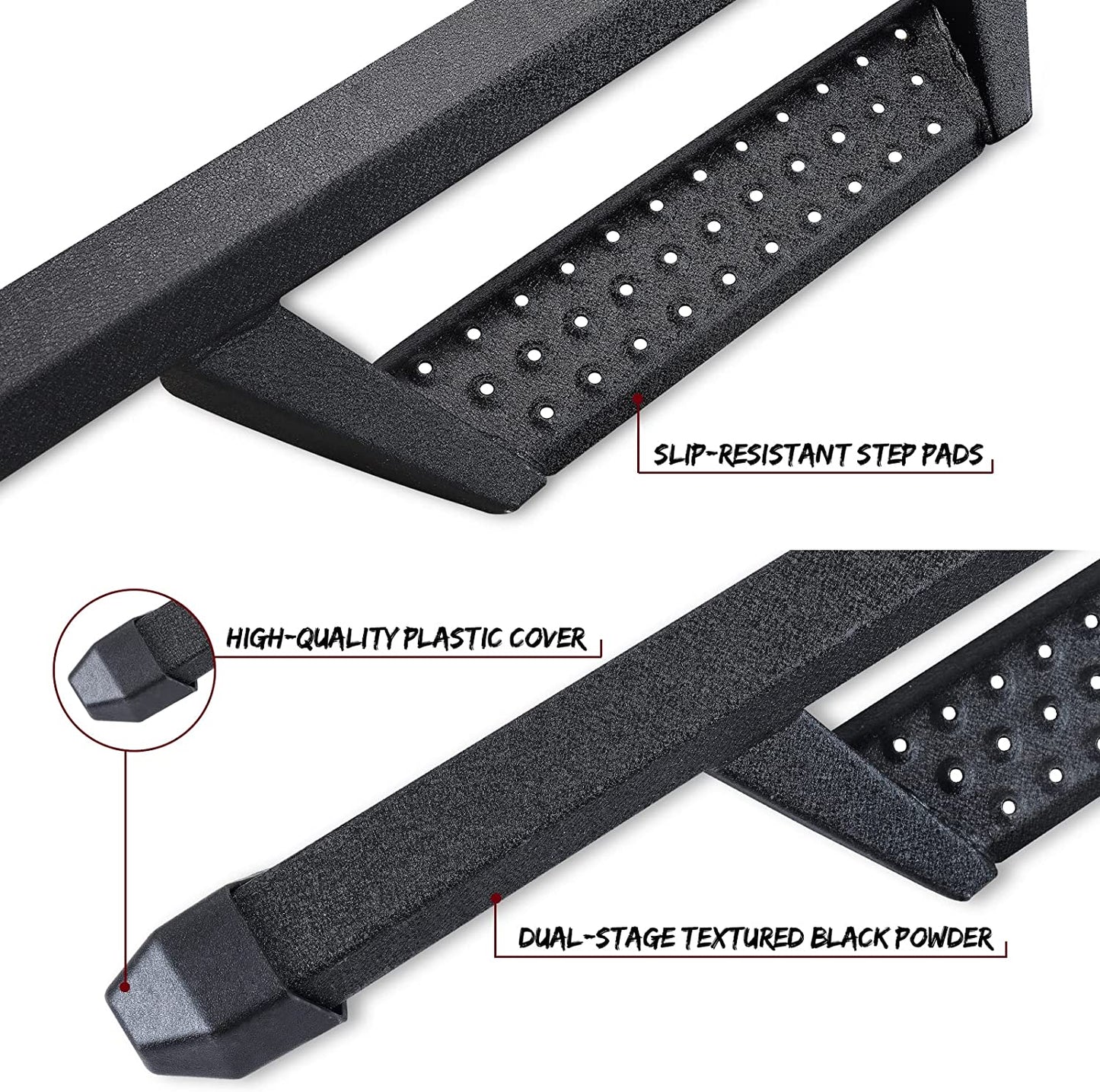 Drop Down Running Boards Compatible with 2005-2023 Toyota Tacoma - OMOTOR