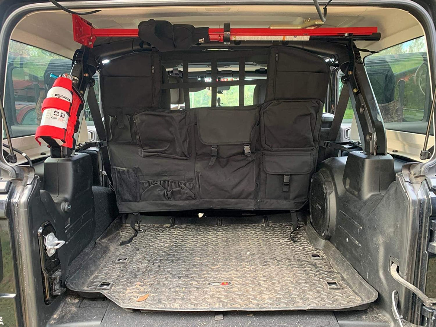 Trunk Storage Bag with Multi-Pockets Tool Kits Seat Back Organizers for Jeep JK JKU JL JLU Sahara Sport Rubicon - OMOTOR