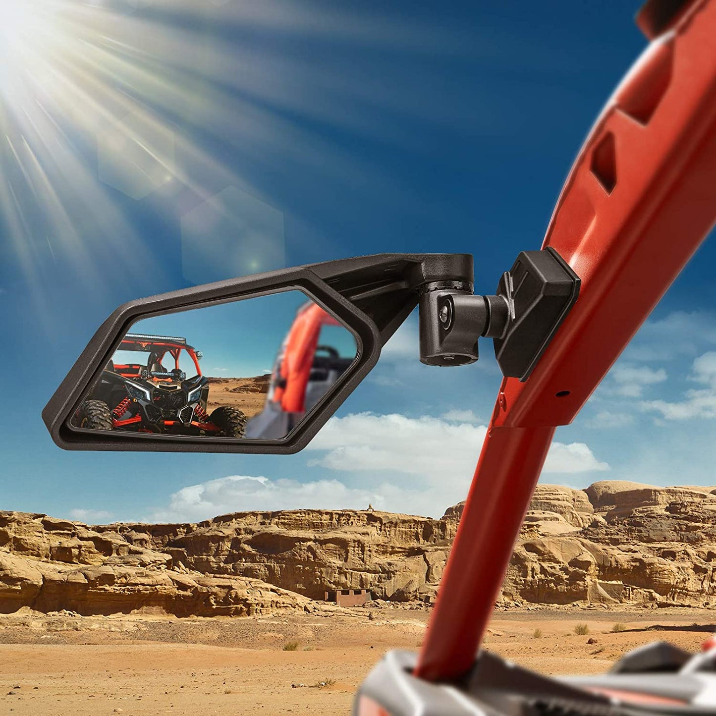 Maverick X3 Side Mirrors Upgraded 360 Degree Mirrors - OMOTOR